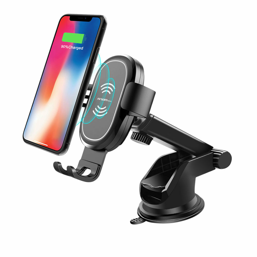 ArgomTech ARG-AC-0161BK soporte Soporte activo para teléfono móvil Teléfono móvil/smartphone Negro