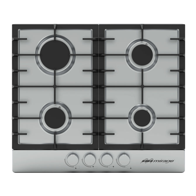 Mirage MPS60GB placa Acero inoxidable Integrado 60 cm Gas 4 zona(s) | Placas