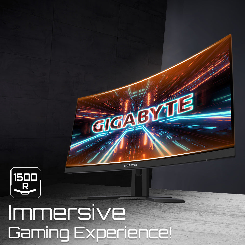 GIGABYTE G27FC A 27" Monitor de Juego Curvo FHD - 1920 x 1080, 1500R, 165Hz, 1ms, 250 cd/m², FreeSync Premium, HDMI 1.4, Displayport 1.2 Monitor 68,6 cm (27") 1920 x 1080 Pixeles Full HD Edge LED Negro