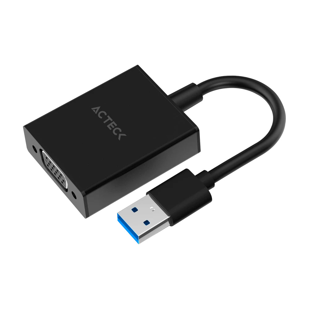 Acteck Shift Plus AV410 0.15 m USB tipo A VGA (D-Sub), Macho, Hembra, Derecho