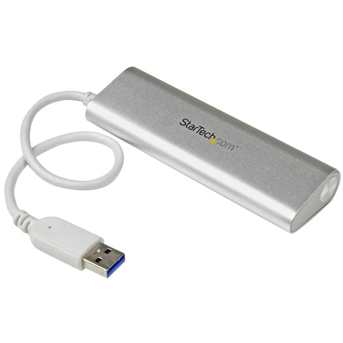 StarTech.com Hub Ladrón USB 3.0 de 4 Puertos - Hub Concentrador USB-A - Alimentado por el Bus - 5Gbps - Hub USB Portátil