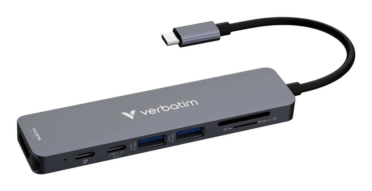 Verbatim 32158 hubs de interfaz USB 3.2 Gen 1 (3.1 Gen 1) Type-C 1 2 1