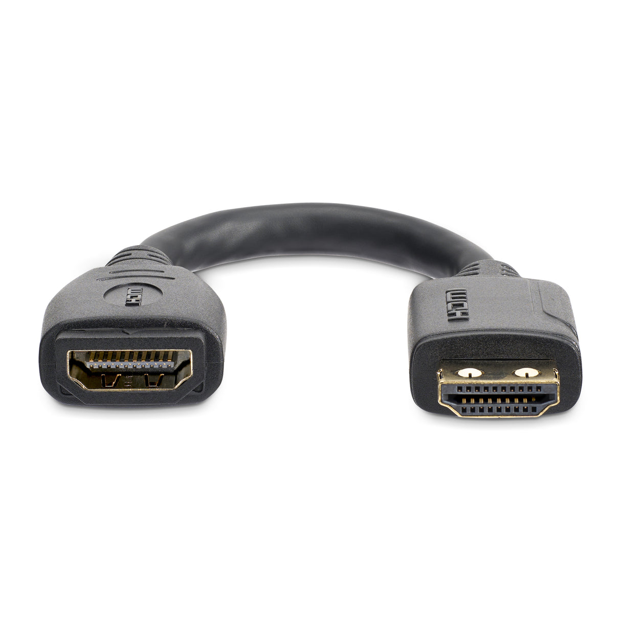 StarTech.com Cable de 15cm de Extensión Alargador HDMI 2.0 de Alta Velocidad con Ethernet - Extensor de Puertos - Cable