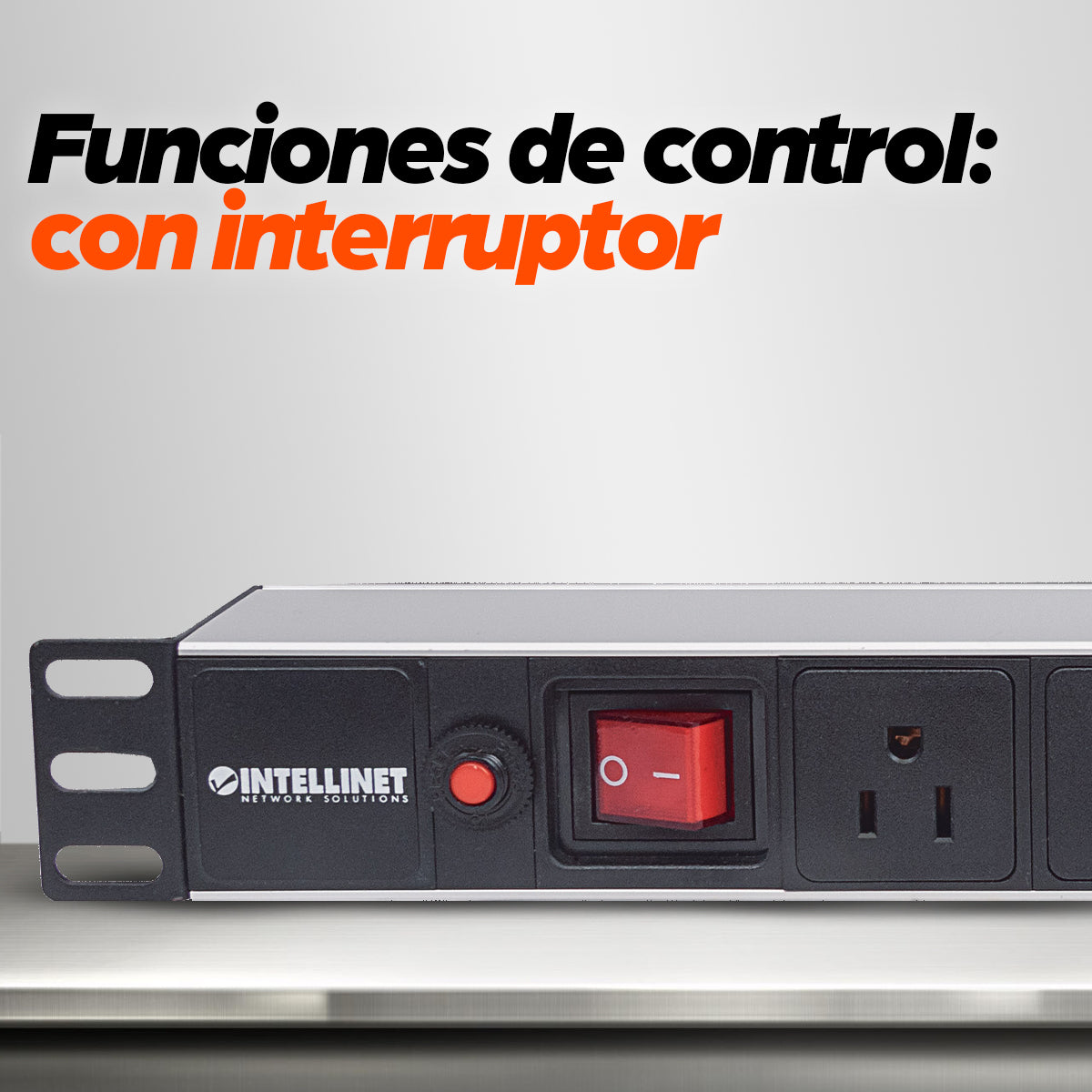 BARRA INT PDU 8 CONTACTOS 1 UNIDAD PARA RACK Y GABINETE