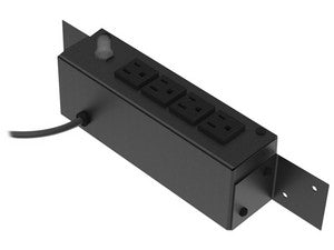 Regleta LinkedPro HTCM-S1U de 4 Contactos NEMA 5-14R, 120Vca, 10A, Montaje en Escritorio/Pared