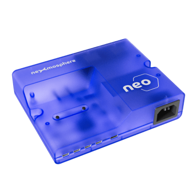 NEO-540 - Controlador de Potencia / 4 Salidas C13 10 A / Medición Individual V/A/W/kWh / 16 Horarios / 4 Puertos X-Talk / USB-C