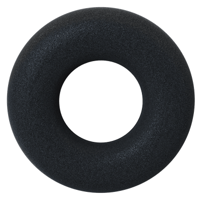 LEATHER-EAR-CUSHION-FOR-UH34/YHS34-(1PCS) - Yealink Almohadilla de Repuesto / Piel Sintética / Sellado Acústico Mejorado