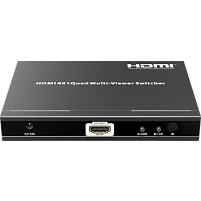 TT401MS - Switch Multiviewer HDMI / 4 Entradas a 1 Salida / 1080p @ 60Hz / Quad / Full Screen / Dual / Control Remoto