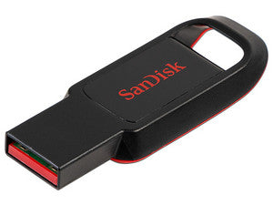 Unidad Flash USB 2.0 SanDisk Cruzer Spark de 32GB, Negro, Velocidad de Transferencia 60MB/s