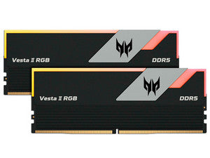 Memorias DIMM Acer Predator VESTA II DDR5 6000MHz CL32 64GB (2x32GB) Negro