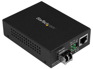 Convertidor Ethernet Gigabit a Fibra Multimodo LC 550m, Compacto y Eficiente