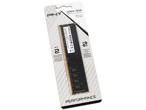 Memoria RAM PNY Performance DDR4 PC4-21300 (2666MHz), CL19, 8GB. Color Negro.