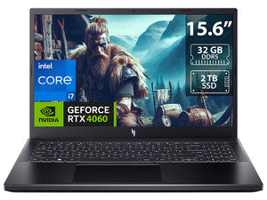 Portátil Gaming Acer Nitro V 15: Intel Core i7 13620H 4.9 GHz, 32GB DDR5, SSD 2TB, Pantalla 15.6" LED, NVIDIA GeForce RTX 4060, Windows 11 Home.
