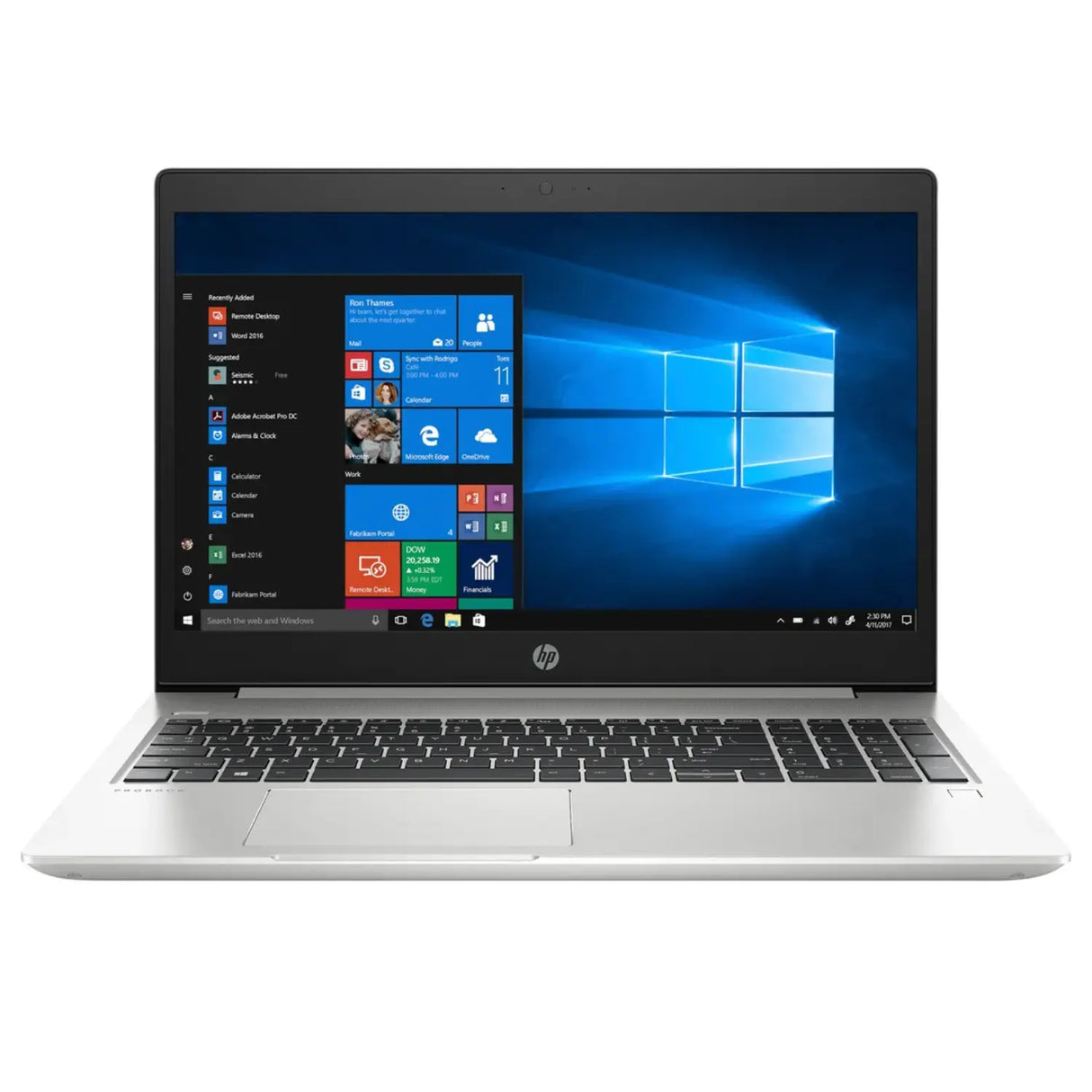 Refurbished - HP Probook 450 G6 15.6 Inch Full HD 1080P Professional Laptop, Intel Core I5-8265U, 8 GB RAM, 256 GB SSD, Backlit English/Spanish Keyboard - Windows 11 Pro - *Grade A*