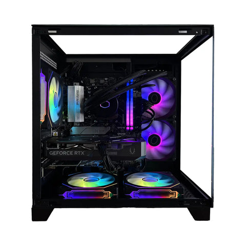PC HY GAMING KRISTAL RYZEN 5 7600X RAM 32GB DDR5 RGB SSD 1TB GPU RTX 5050 8GB ENFRIAMIENTO LIQUIDO PSU 80 GOLD WIFI W11 PRUEBA
