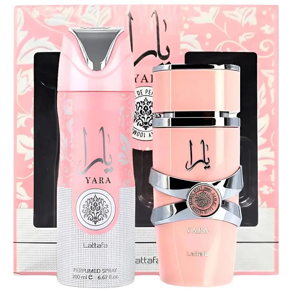 Lattafa Yara 2pcs Gift Set (EDP 100ML + 200ML SPRAY)