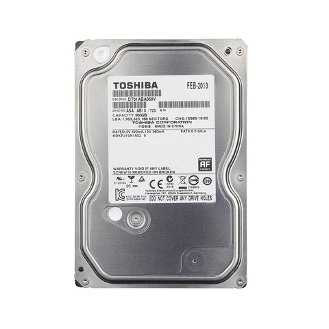Toshiba 500GB DT01ABA disco duro interno 32 MB 3.5" Serial ATA III