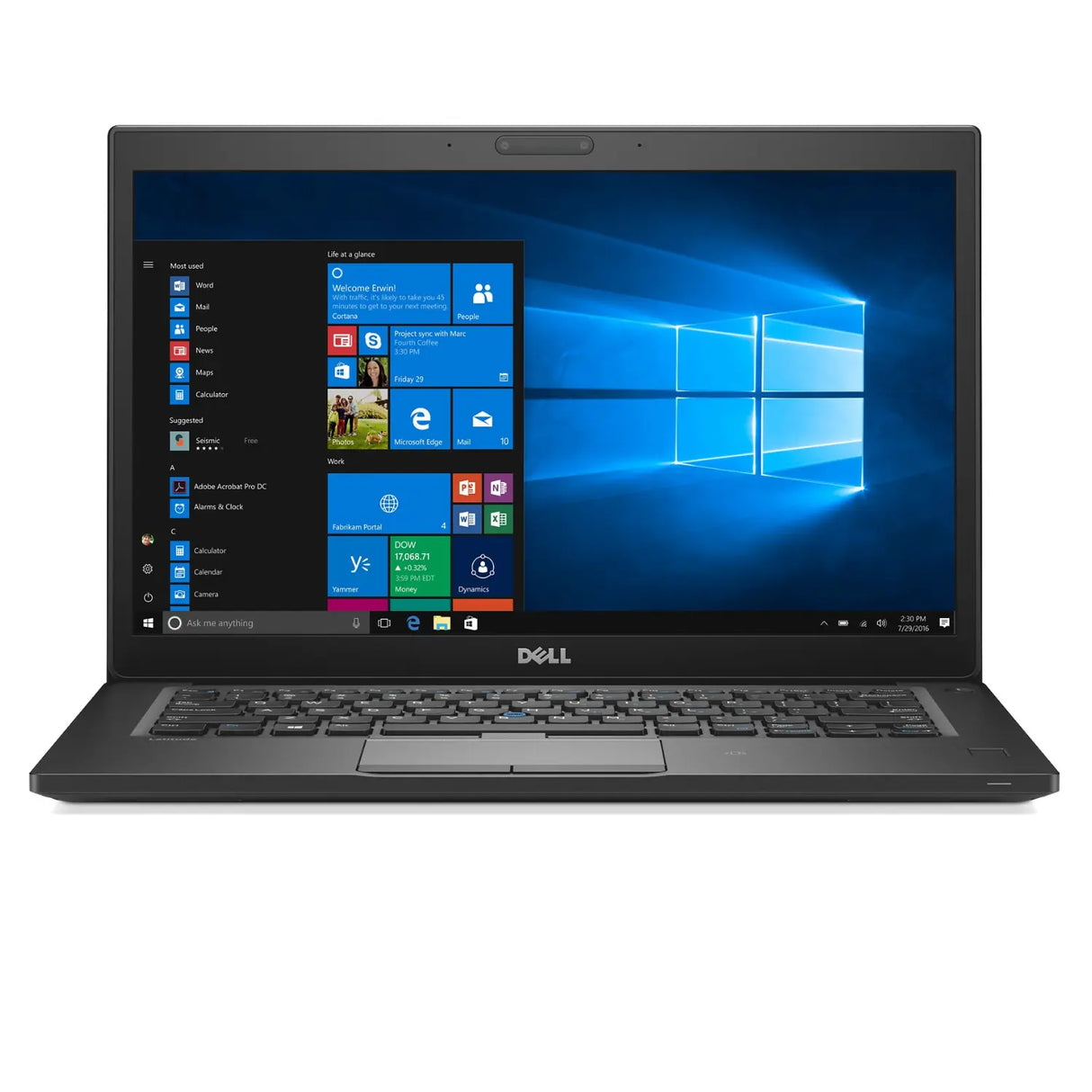 Refurbished - Dell Latitude 7480 FHD (1920x1080) Ultrabook Business Laptop Notebook (Intel Core i7-6300U, 8GB Ram, 256GB Solid State SSD, HDMI, Camera, WiFi, Thunderbolt 3) Backlit English/Spanish Keyboard Win 11 Pro *Grade A*