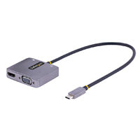 ADAPTADOR DE VIDEO USB C, ADAPTADOR MULTIPUERTOS USB C A HDMI VGA CON SALIDA DE AUDIO DE 3.5MM, HDR 4K A 60HZ, PD 3.0 DE 100W, COMPATIBLE CON THUNDERBOLT 3/4 - STARTECH.COM MOD. 122-USBC-HDMI-4K-VGA