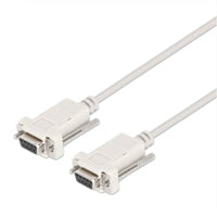 Cables Serial MANHATTAN 317375, 3ft, 9 pines, Blindaje Trenzado, Conector DB9