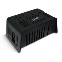 Regulador de Voltaje Ghia GVR-010 1000VA/400W, 4 Contactos, Color Negro