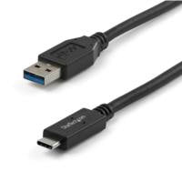 StarTech.com Cable USB Tipo-C 1M, USB 3.1 10Gbps, Certificación USB-IF, Carga de Periféricos