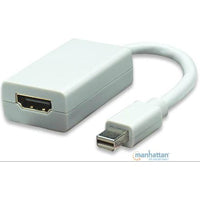MANHATTAN Adaptador Mini DisplayPort a HDMI 322461, 1080p@60Hz, Audio Sin Compresión