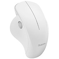 Quaroni Mouse Inalámbrico Ergonómico MICOB1, 1200 DPI, 2.4 GHz, Blanco