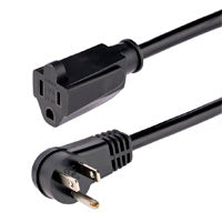 Cable de energía StarTech FX-6F-POWER-CORD de 5-15P a 5-15R, 2M, Color Negro, Alta Capacidad