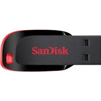 SanDisk Cruzer Blade unidad flash USB 16 GB USB tipo A 2.0 Negro, Rojo, Sin tapa