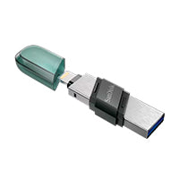 SanDisk Memoria 256GB iXpand Flash Drive, USB 3.1, Lightning, Metálica