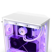 NZXT Gabinete H6 Flow CC-H61FW-R1, Vidrio Templado, ATX, RGB