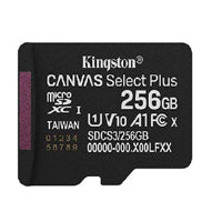 Kingston Memoria Flash Micro SDXC 256GB 150MB/s UHS-I U1 V10, Sin Adaptador