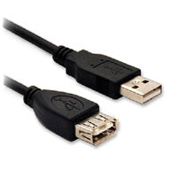 CABLE BROBOTIX USB V2.0 EXT .90 CMS NEGRO