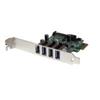 Tarjeta Controladora StarTech de Bajo Perfil con 4 Puertos USB 3.0, PCI Express, SATA