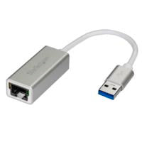 StarTech.com Adaptador Ethernet Gigabit USB 3.0, 1000 Mbps, Plata, Compatible con MacBook y Chromebook