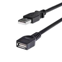 StarTech.com Cable Extensión USB 2.0 1.8m, Macho a Hembra, Alta Velocidad, Negro