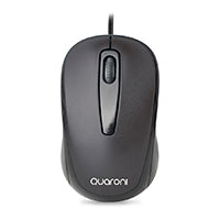 MOUSE OPTICO QUARONI ALAMBRICO COLOR NEGRO 1200 DPI