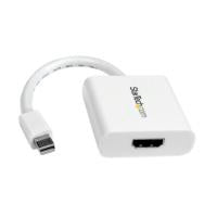 StarTech.com Adaptador Conversor de Vídeo Mini DisplayPort DP a HDMI - 1920x1200 - Pasivo - Blanco Cable Derecho Derecho 0,12 m Mini-DisplayPort