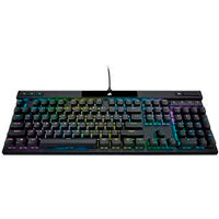 Teclado Gaming CORSAIR K70 RGB, Switches Cherry MX Red, Retroiluminación LED