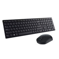 Dell Teclado y Mouse Pro KM5221W Inalámbrico, 2.4 GHz, Negro, Inglés