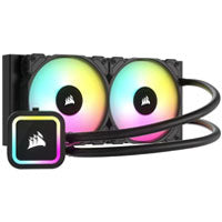 Corsair Disipador Enfriamiento Líquido H100X, 240 mm, RGB, S-1700, AM5/AM4