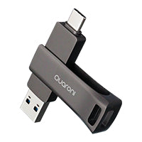 Quaroni Memoria 32GB USB 3.2 DUAL A&C, OTG, Metálica