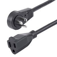 StarTech.com Cable Alargador de Corriente 1.8m, NEMA 5-15P a NEMA 5-15R, Rotativo 360°