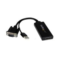 StarTech.com Adaptador VGA a HDMI Mod. VGA2HDU, 1080p, Audio, USB