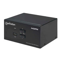 153522 - SWITCH KVM PARA 2 COMPUTADORAS Y 2 MONITORES HDMI 4K 2USB 3.5MM