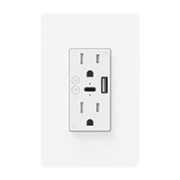 Mirati Contacto Inteligente de Pared MCP2, 2 Contactos, 1 USB A, 1 USB C, WiFi 2.4GHz, Bluetooth 4.2