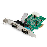 Tarjeta StarTech PEX2S953 PCI Express 2 Puertos DB9 RS232, Velocidad 921.6Kbps