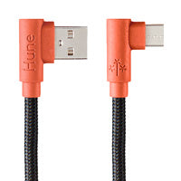HUNE Cable Micro USB Tipo C AT-ACC-CA-317COR, 1.2M, Carga Rápida, Trenzado