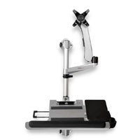 StarTech.com Estación de Trabajo Montaje en Pared, Escritorio Ergonómico, Brazo Articulado para Pantalla de 34", Soporta 15 kg, Ajuste de Altura